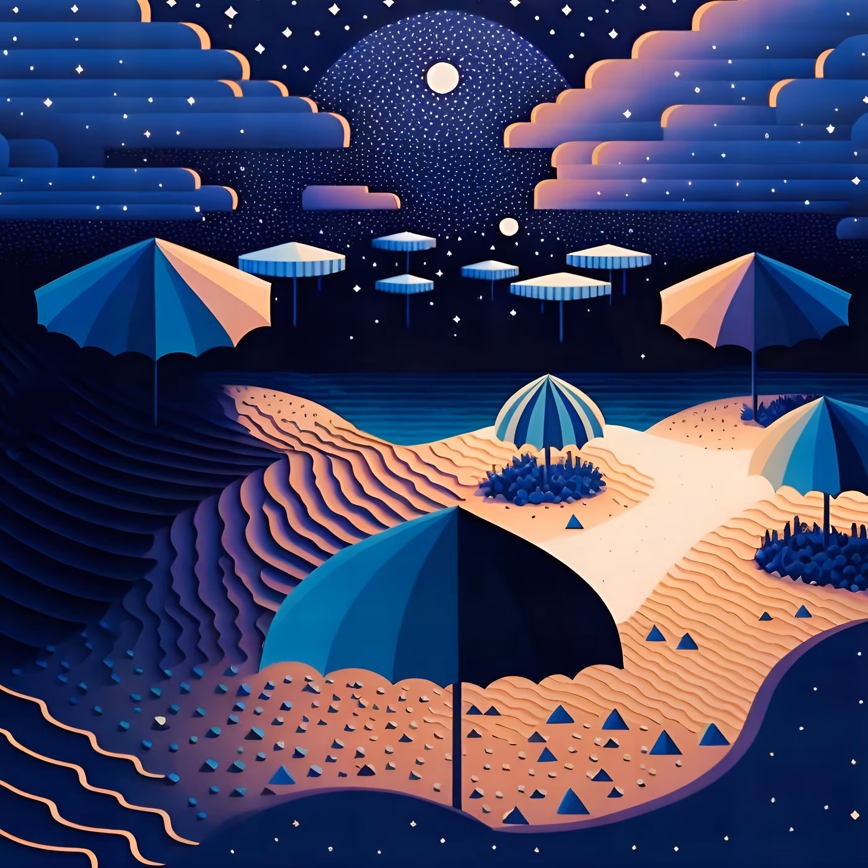 ...and three parasol stars