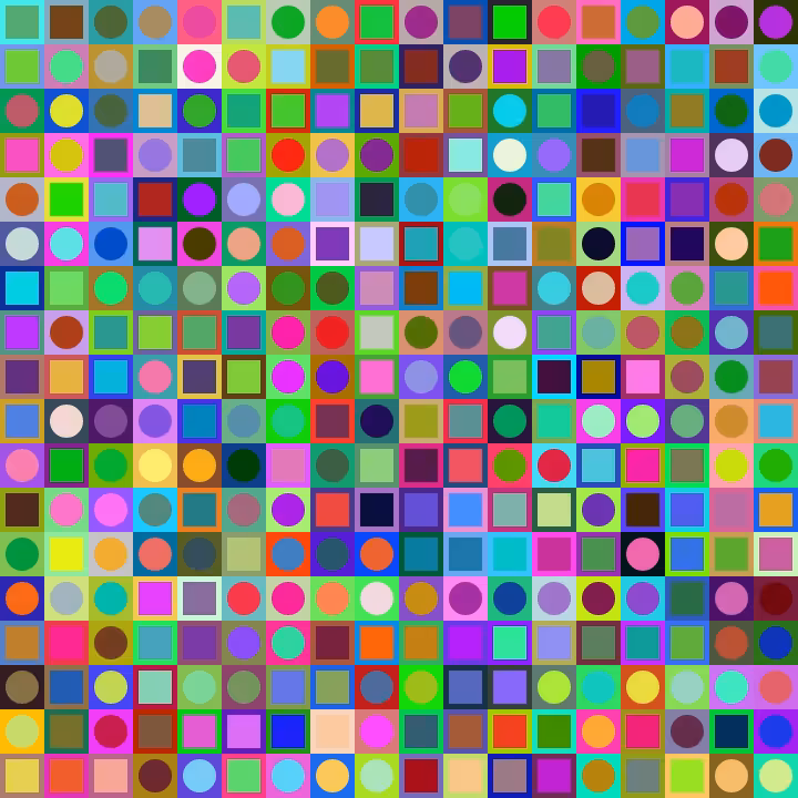 Square Dot Composition #400