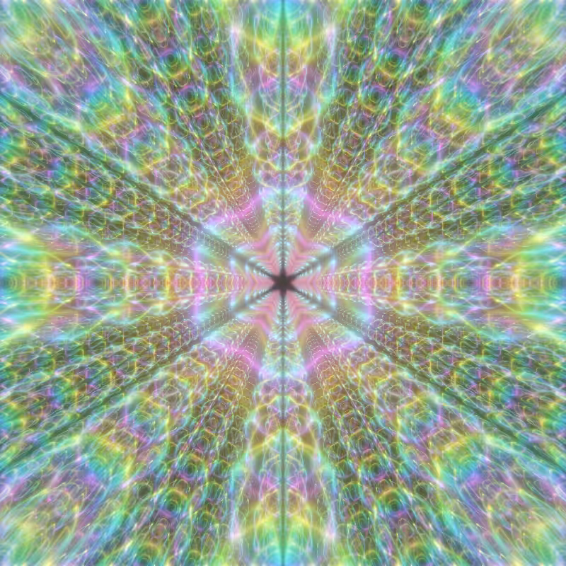 Fluorescent Hexagram #18