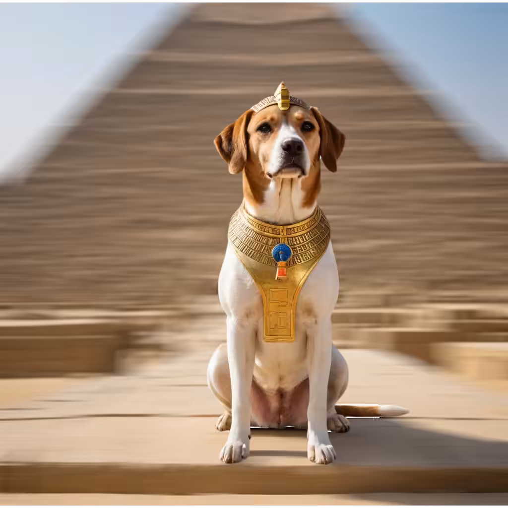 The pyramids dog