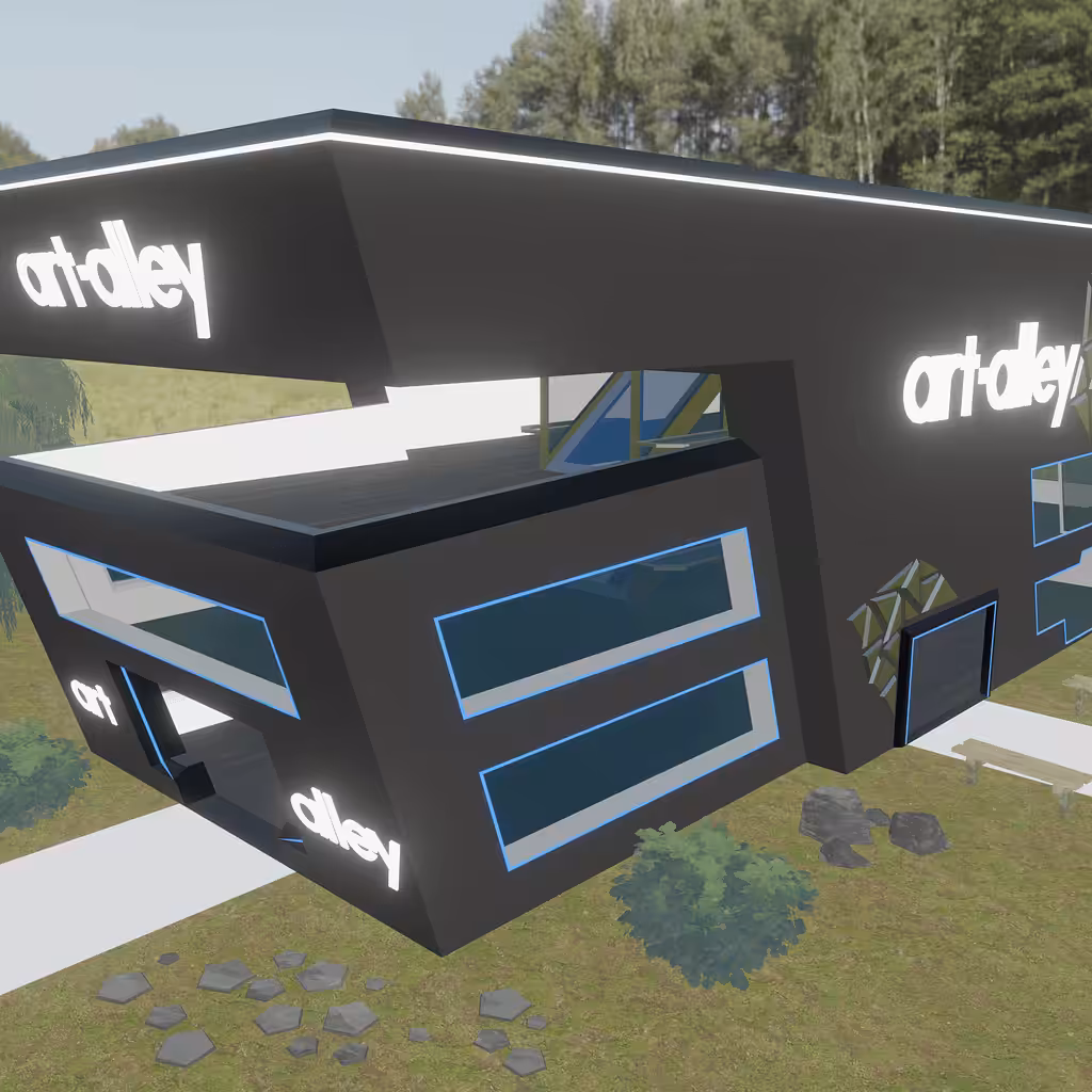 3d Architecture: Art Alley Gallery Protoworld