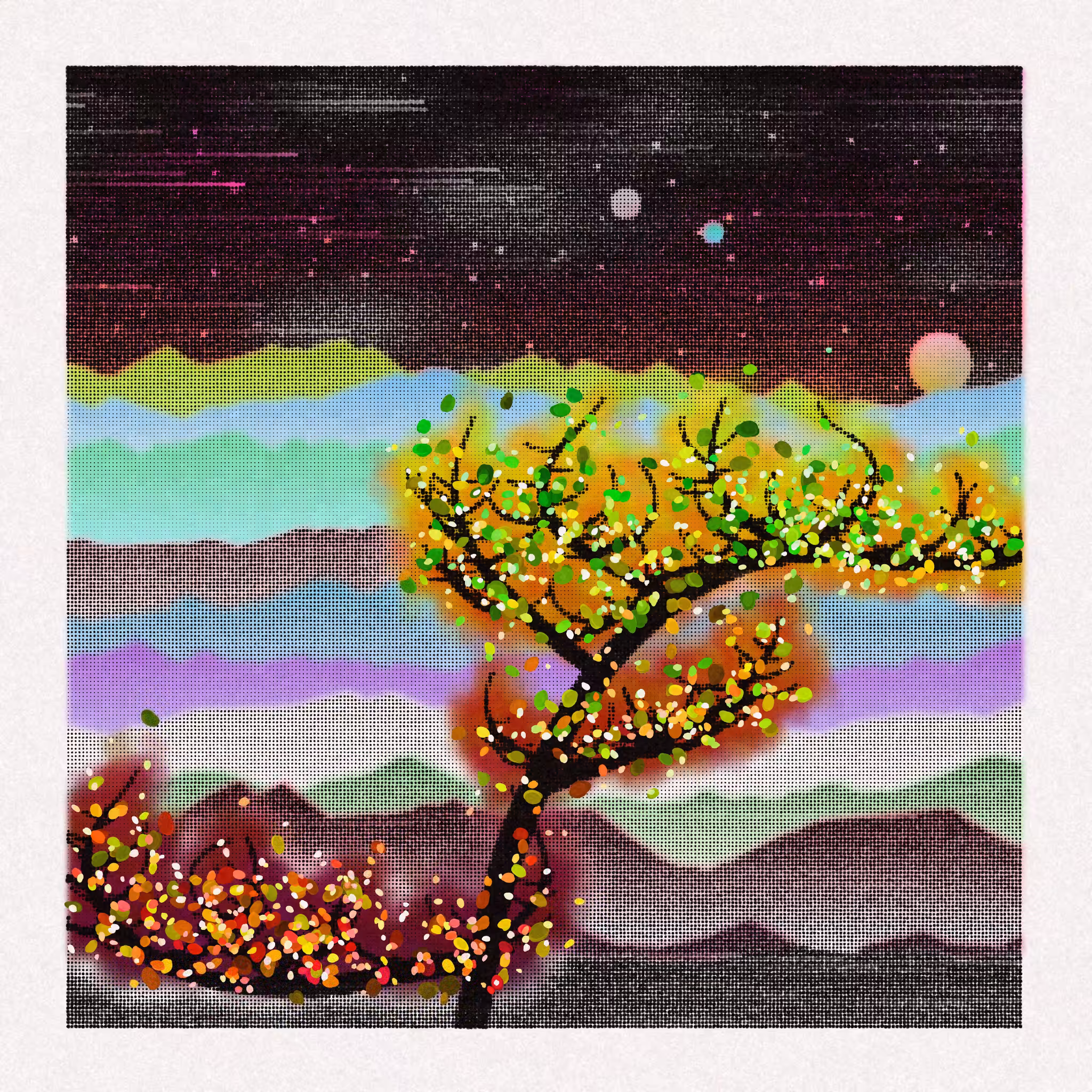 Dithered Branches #214