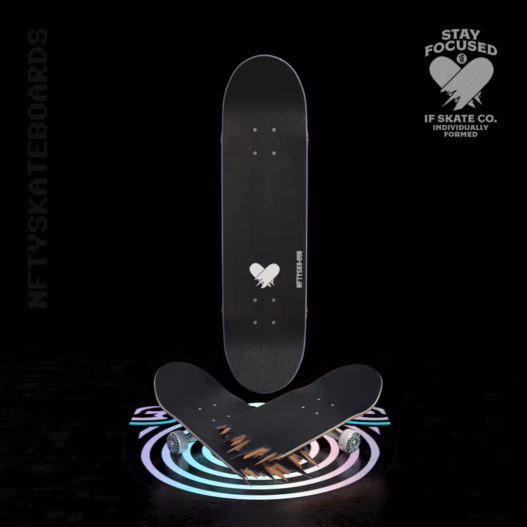 nftyskateboards NFT#098 - IF Skate Co. - Stay Focused "Blue"   The First Focus 