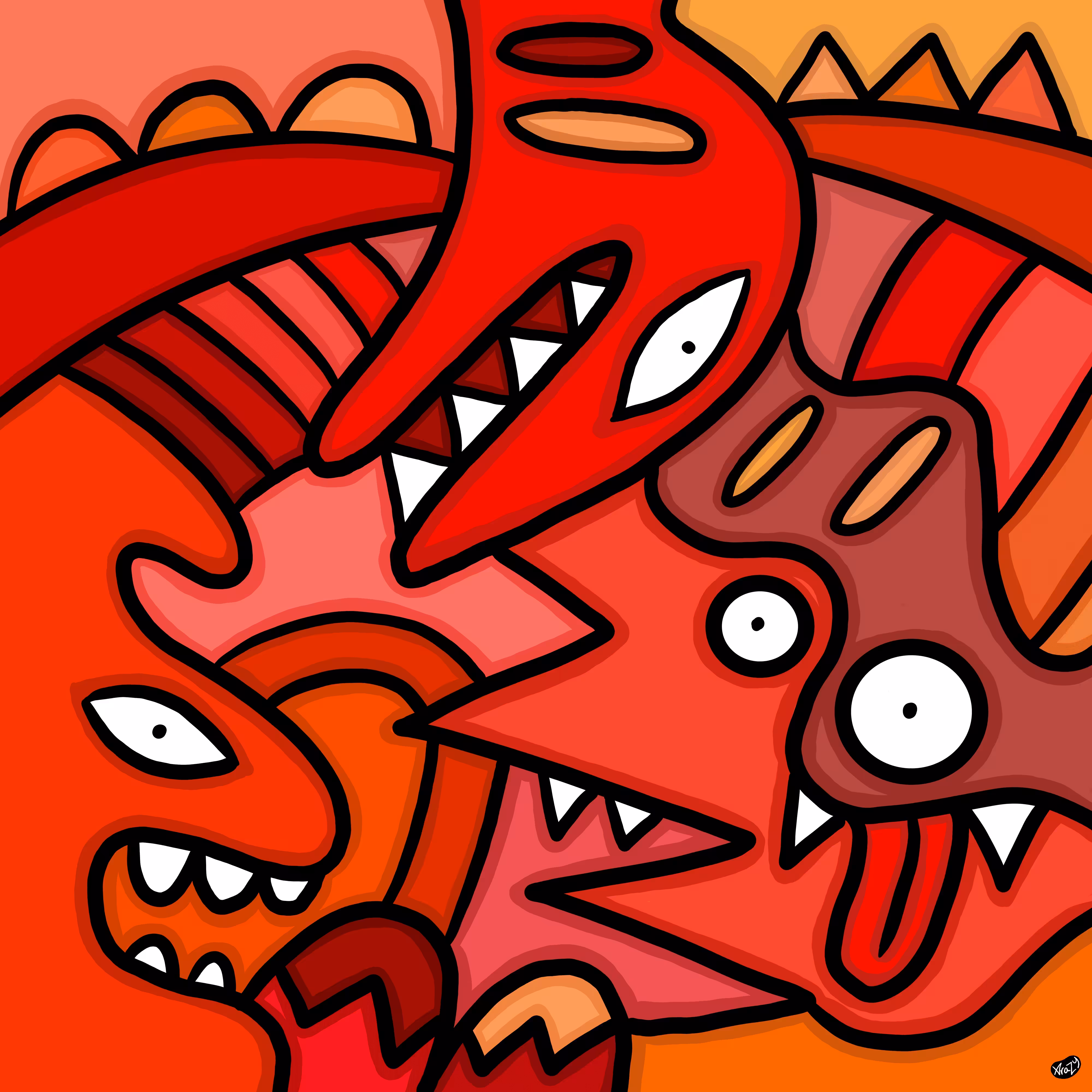 Squiggle Monster 022