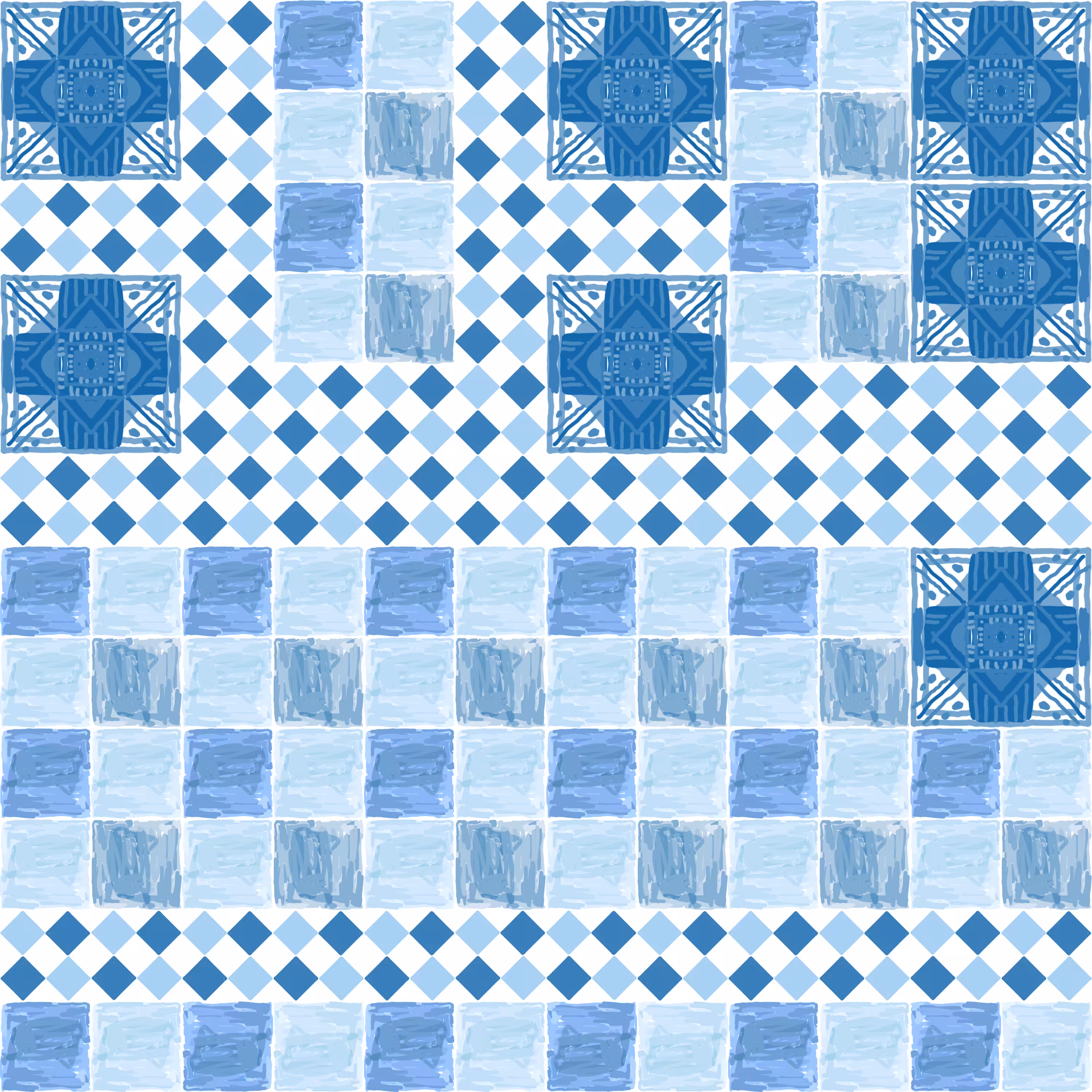messy tiles: 032