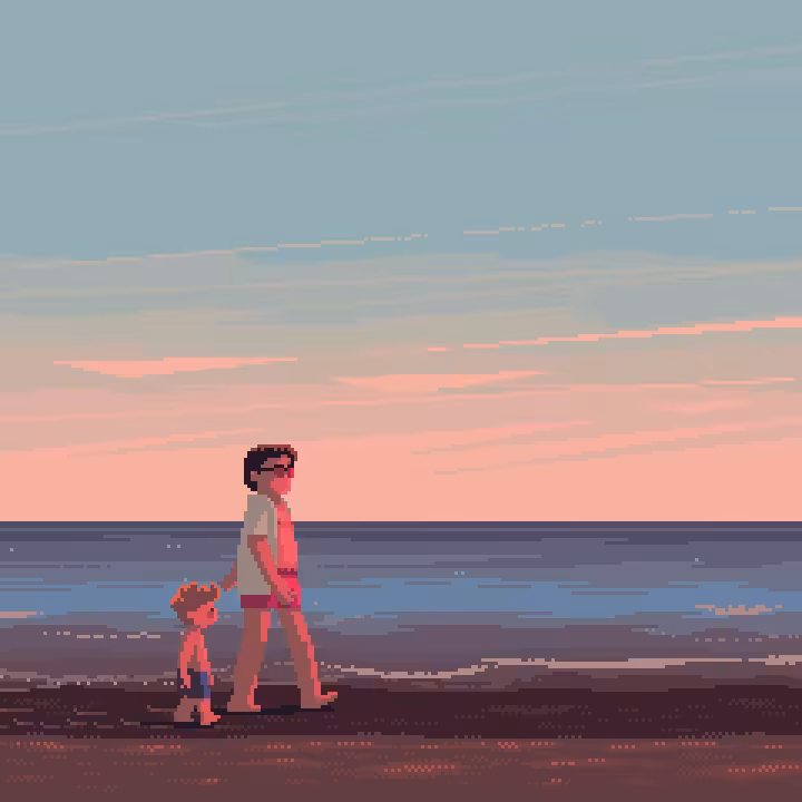 Days with Dad: A Walk on the Beach