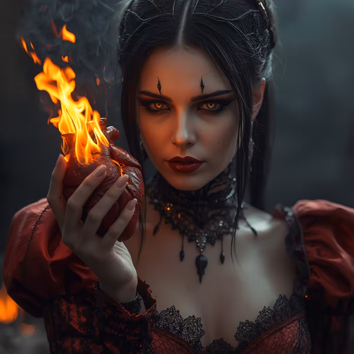 Heart on fire