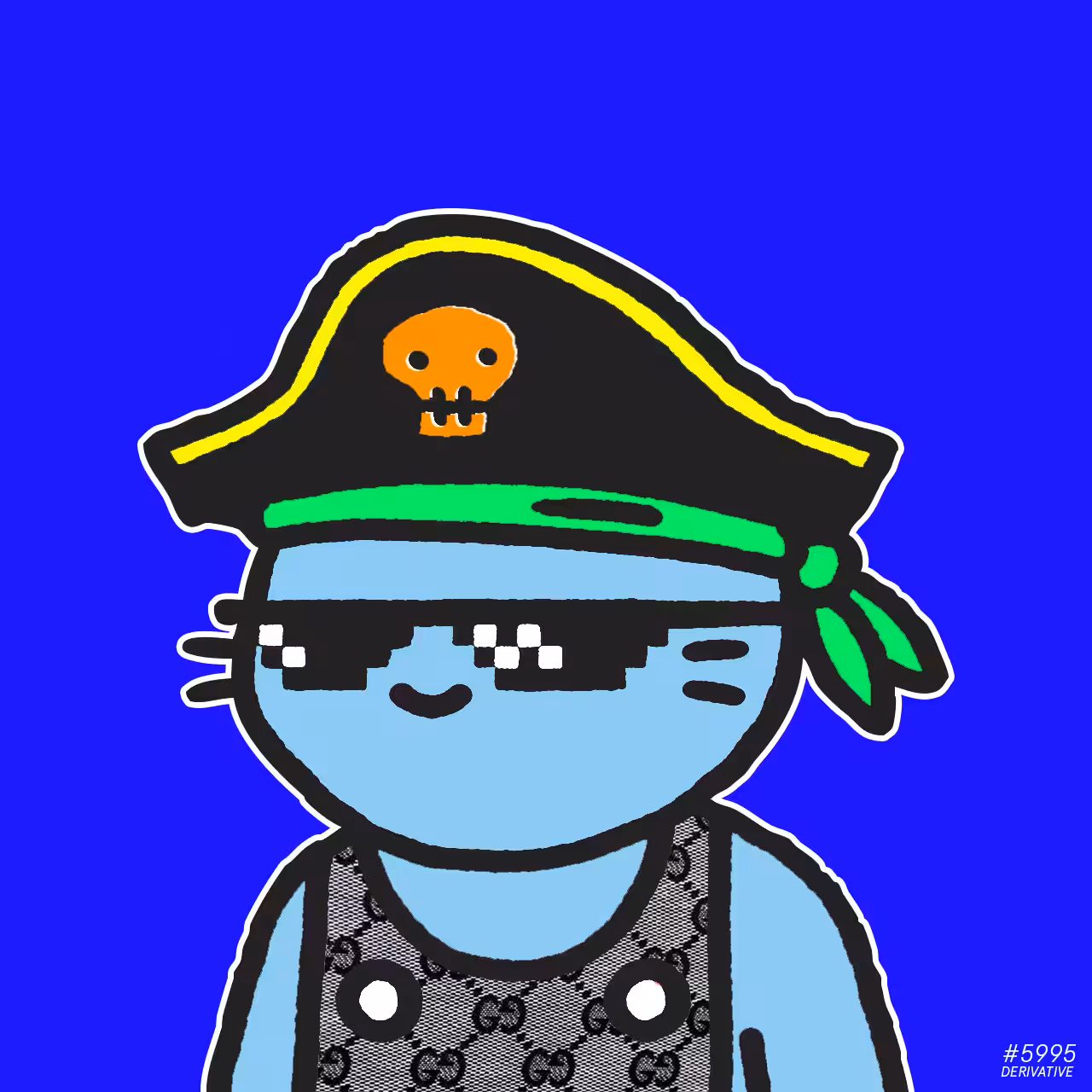 Cool Cats 5995 // Pirate Cat derivative #004