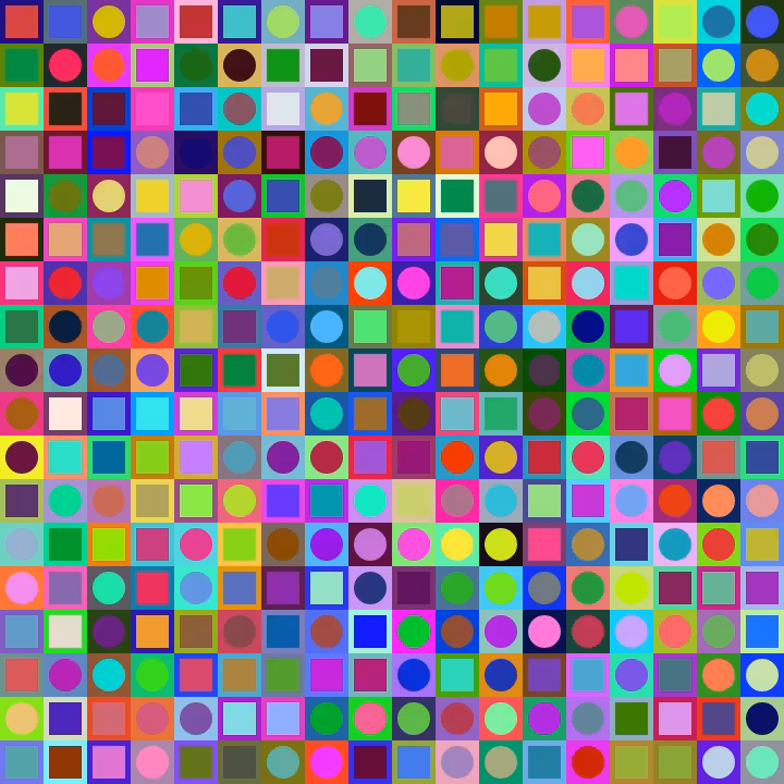 Square Dot Composition #40