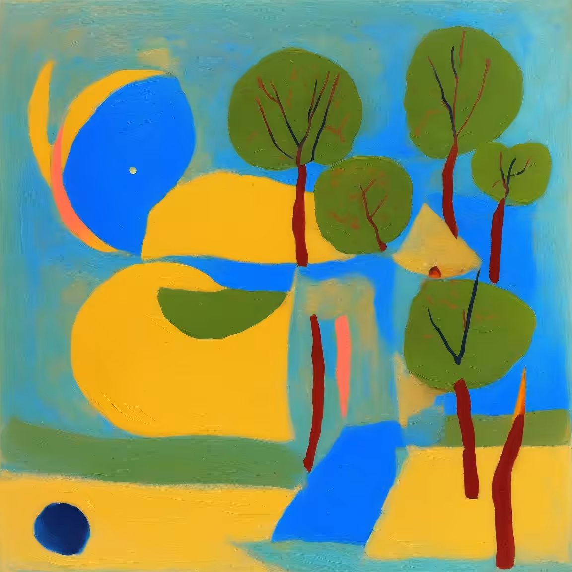 Elemental effortless study of semi-abstract natural landscapes #32
