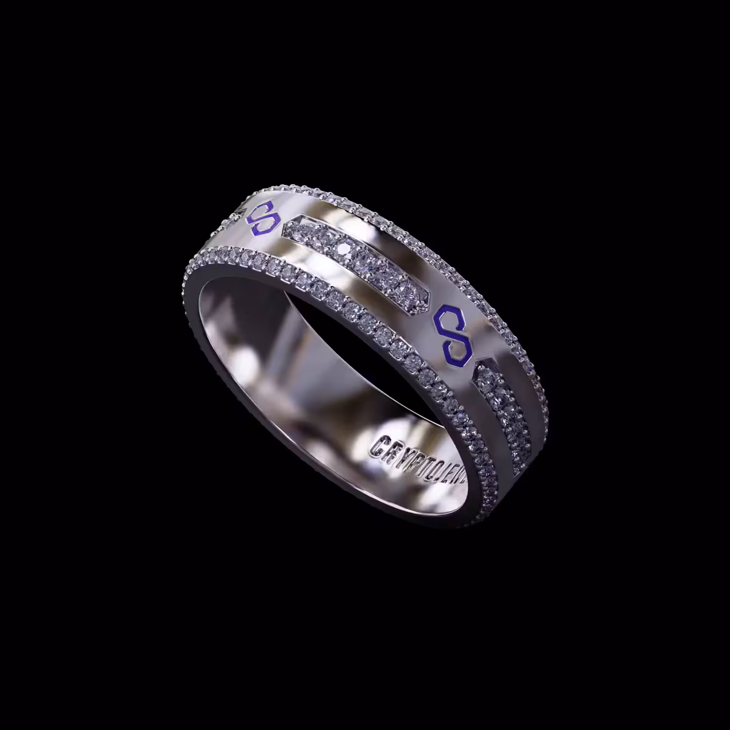 #005 - Polygon Diamond Band