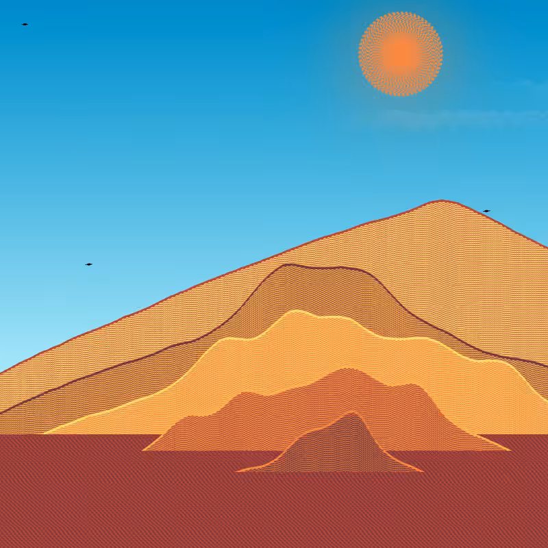 Painted Mountain Sunset #197