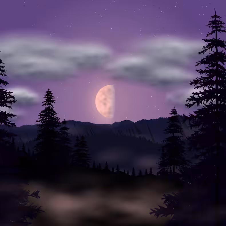 Moonlit Mountains #57