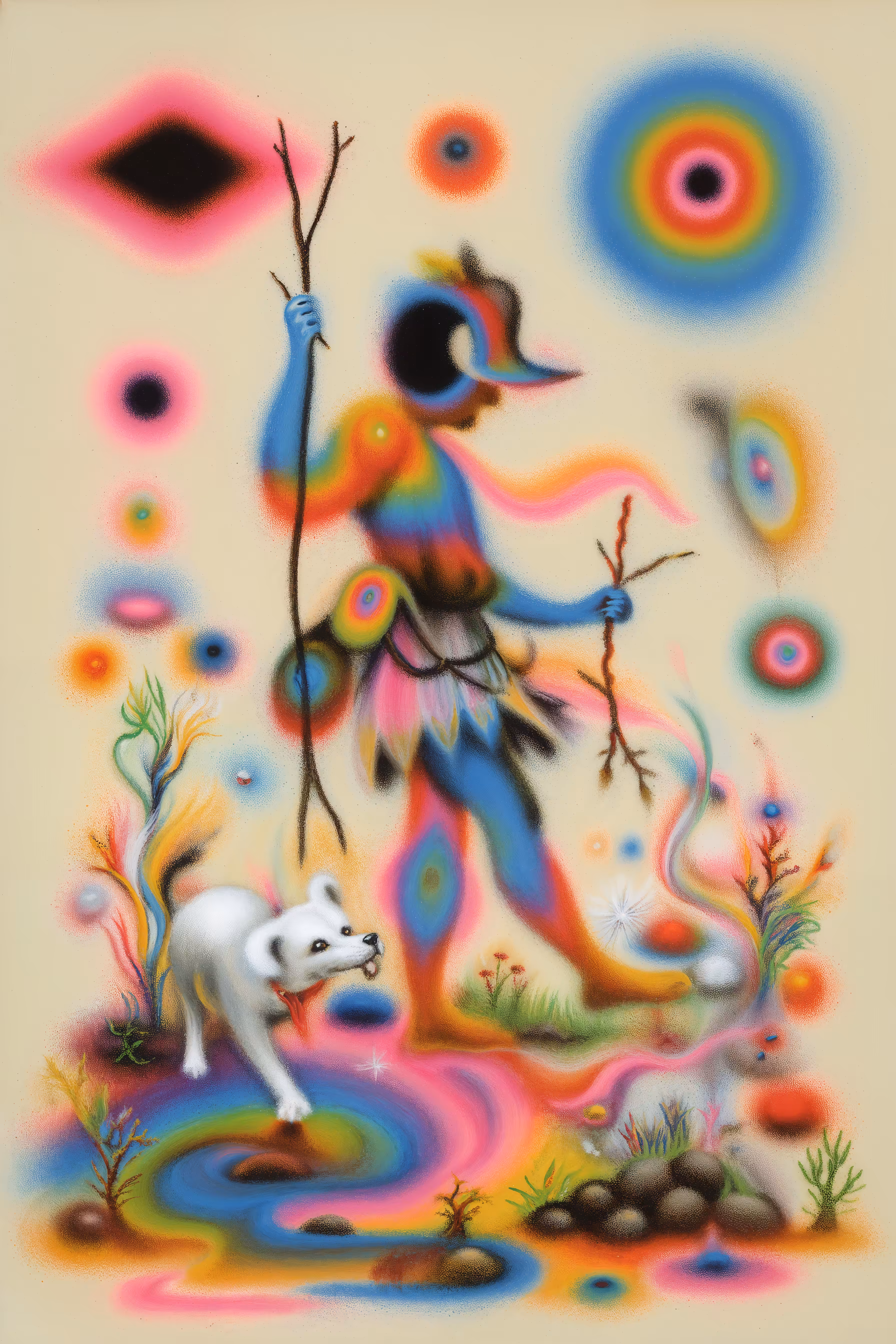 The כֶּשֶׁף Magic Tarot: 0 — The Fool (Le Mat)