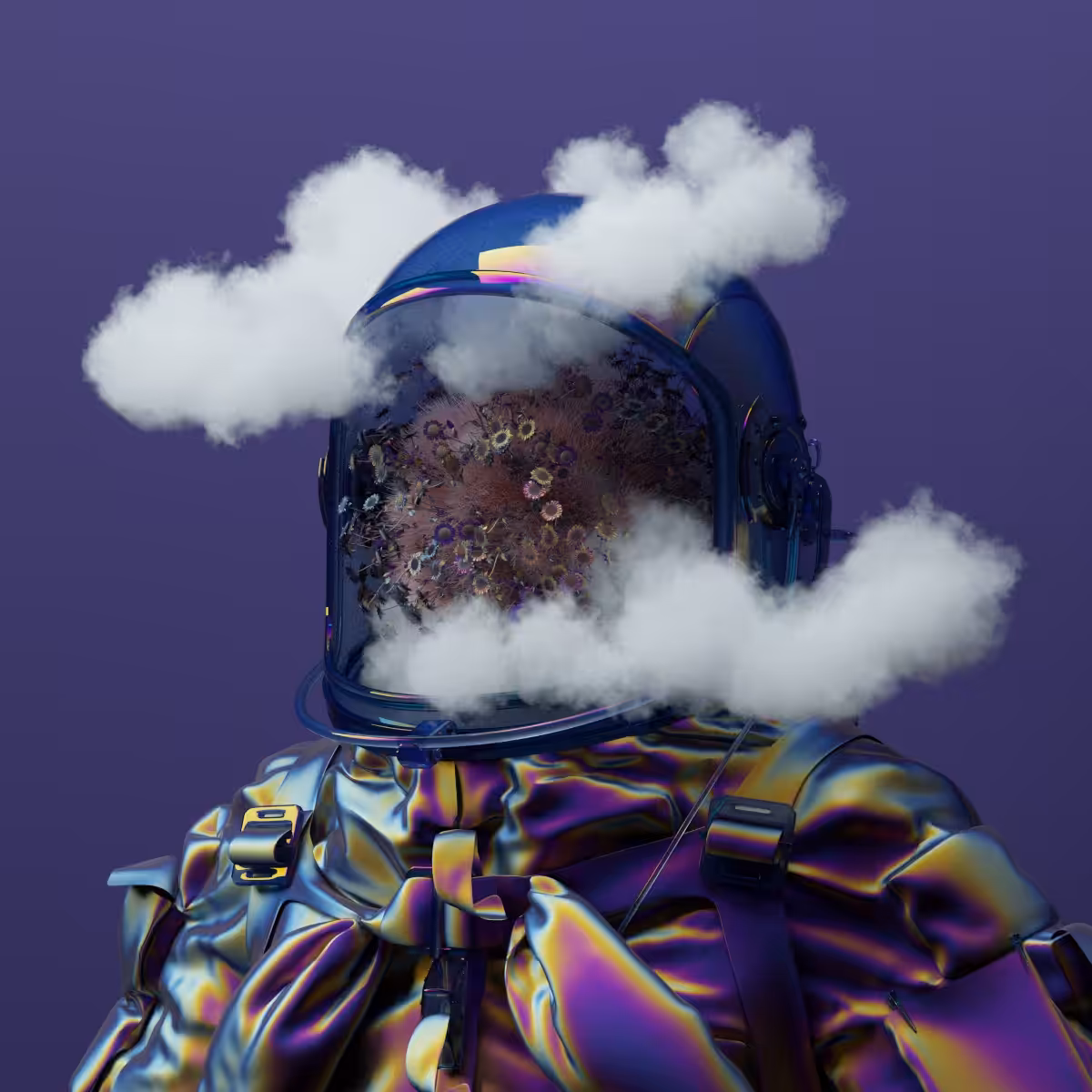 Portrait photograph from space man No.12