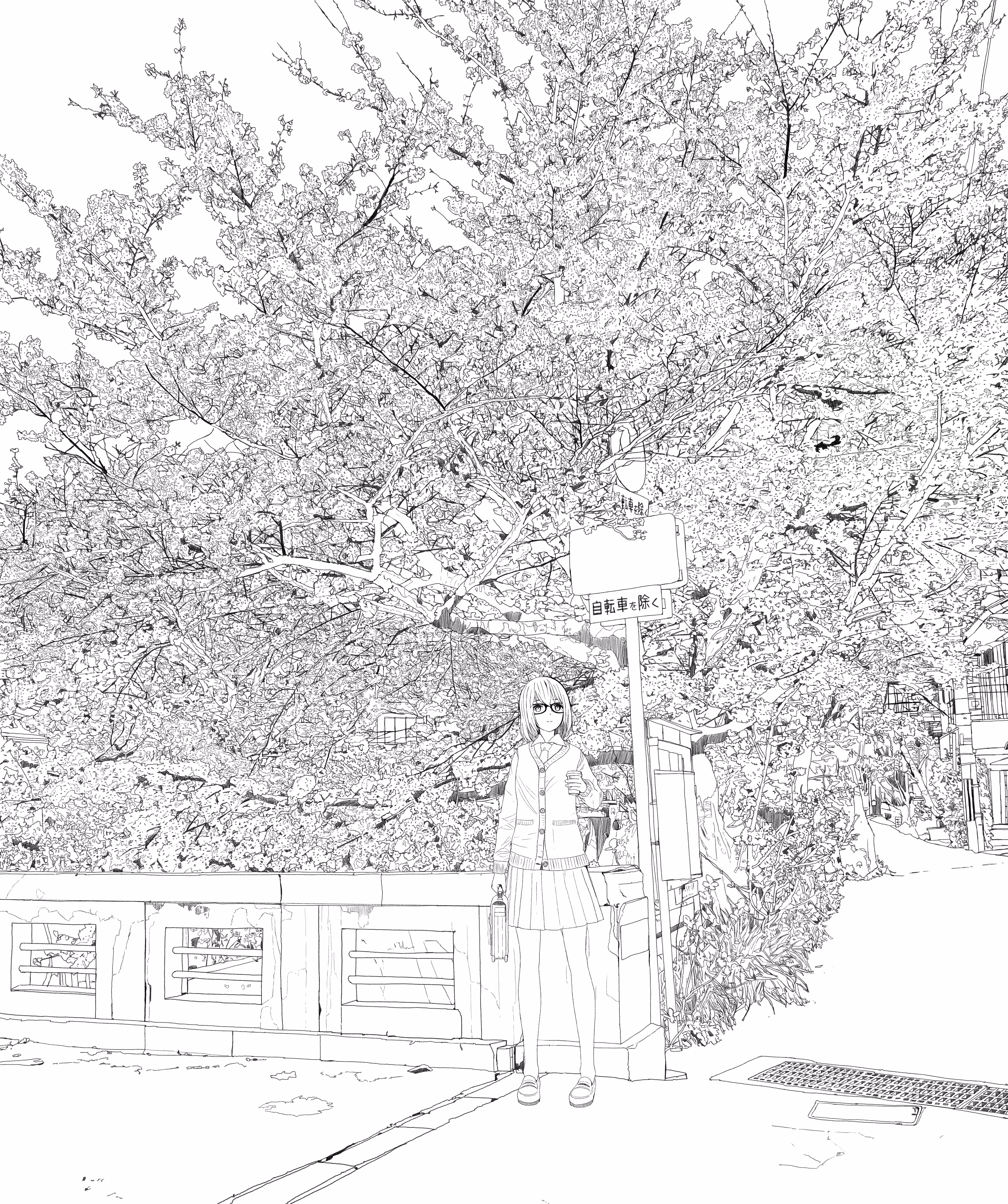 sakura Lineart version #3/100