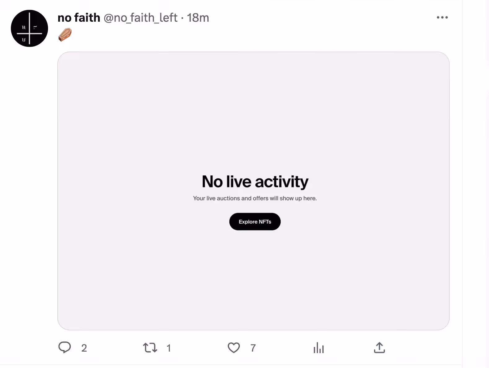 no faith left ⚰️