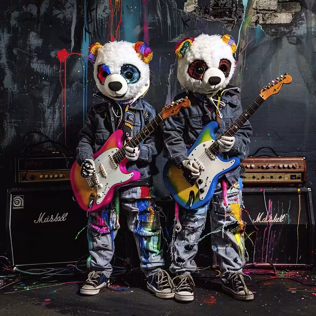 Ai Bear Art from GummyLSD: Beary Odd: Riffs Collide
