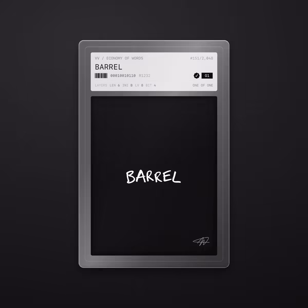Economy of Words: BARREL · #151