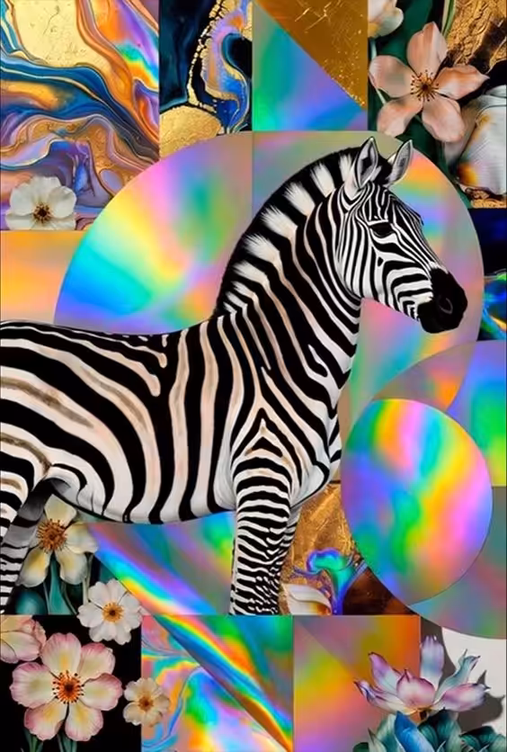 "Zebra in Holographic Nature"
