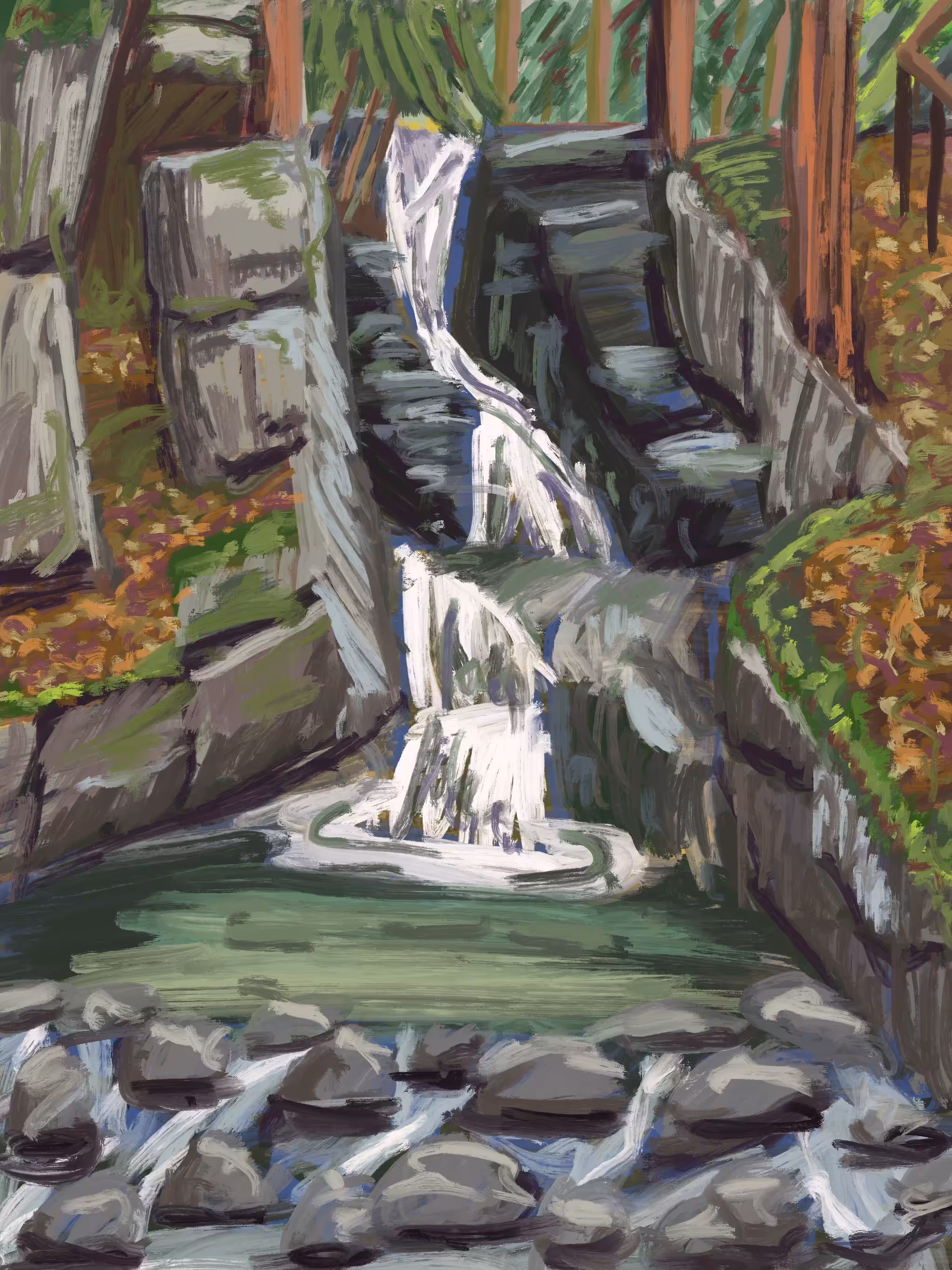 Wim Hof's Waterfall