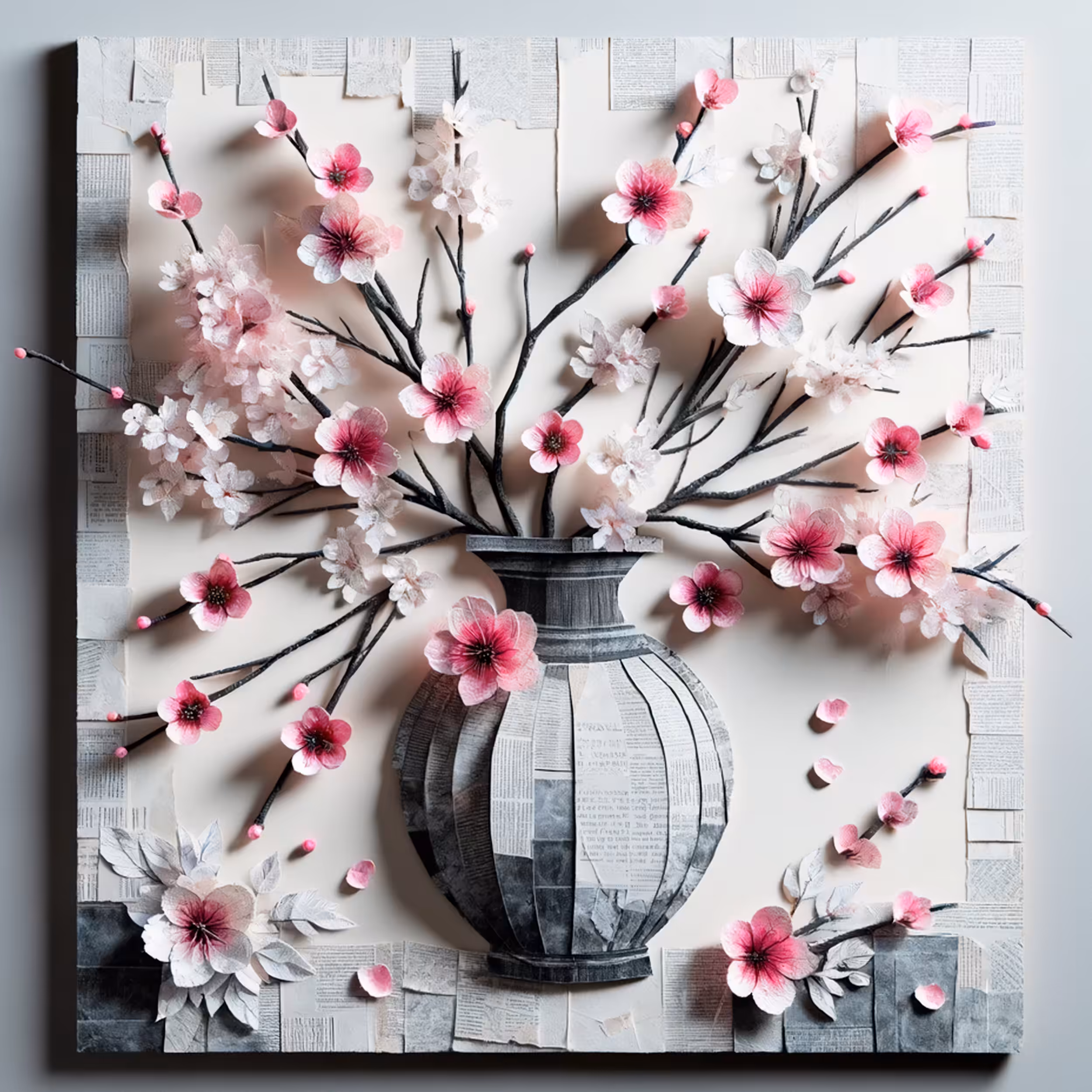 Blossoms of Time: A Decoupage Reverie