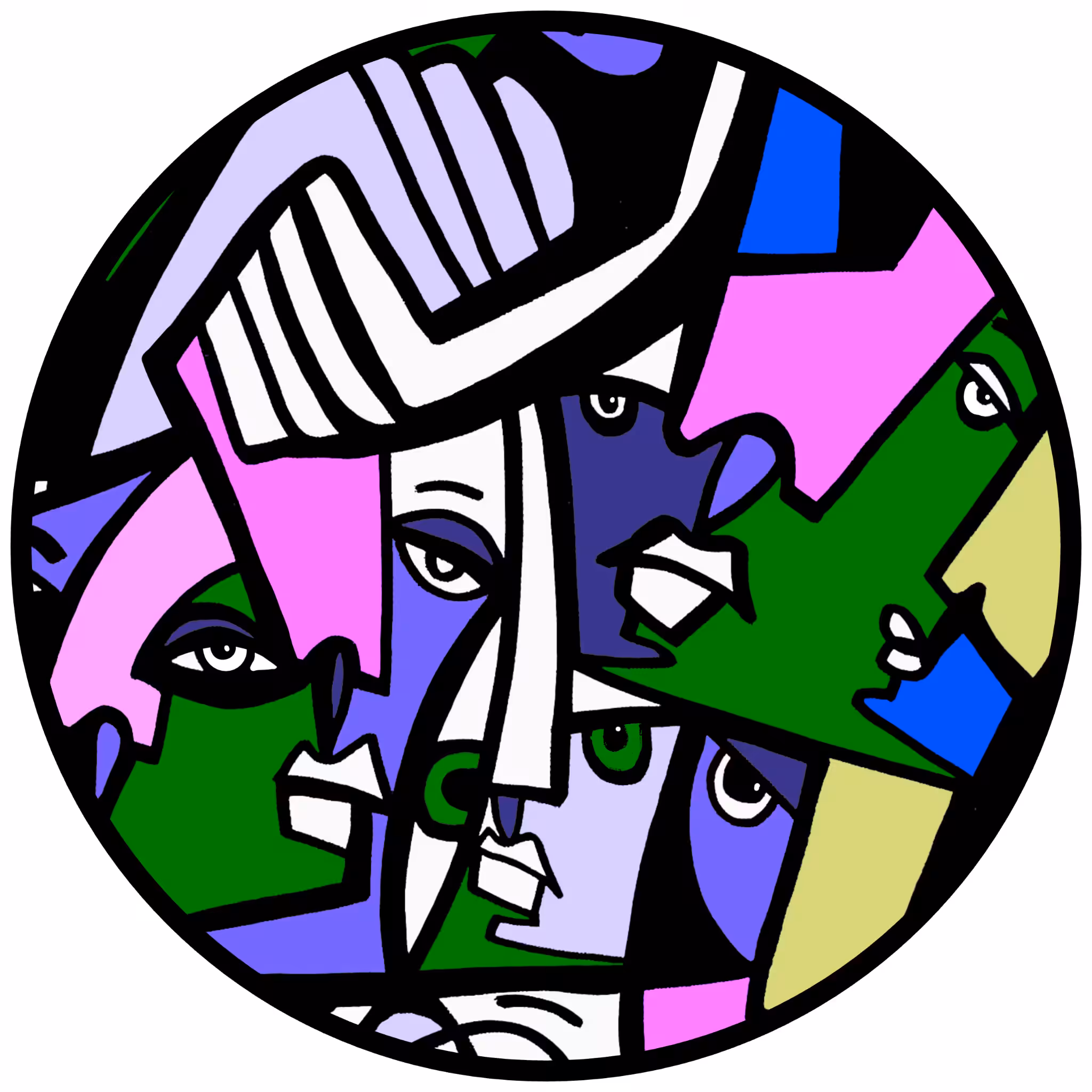 Cubist Circle 170