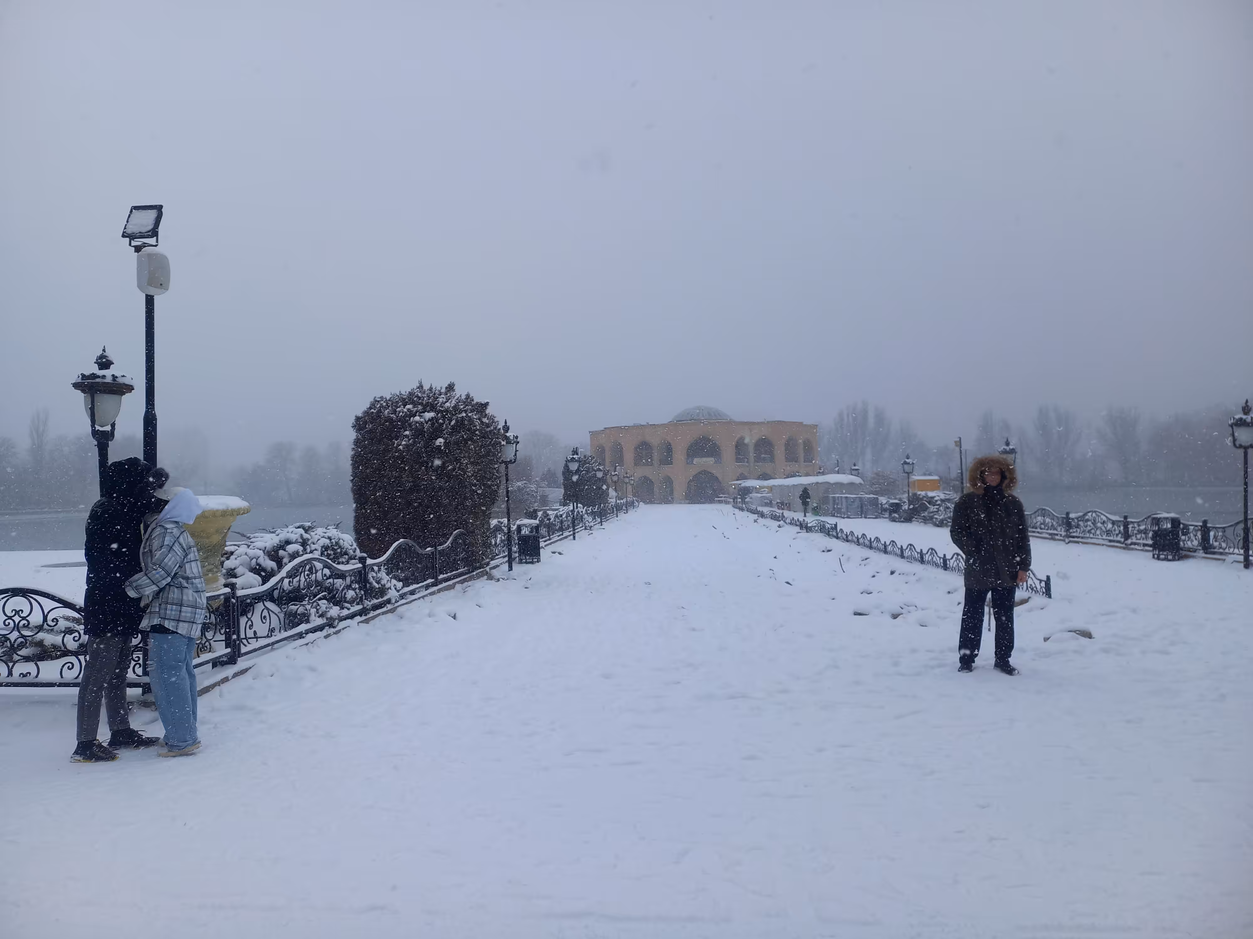 kiss in the snow