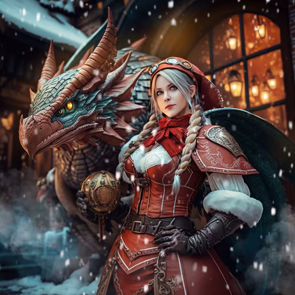Dasher Christmas Dragon