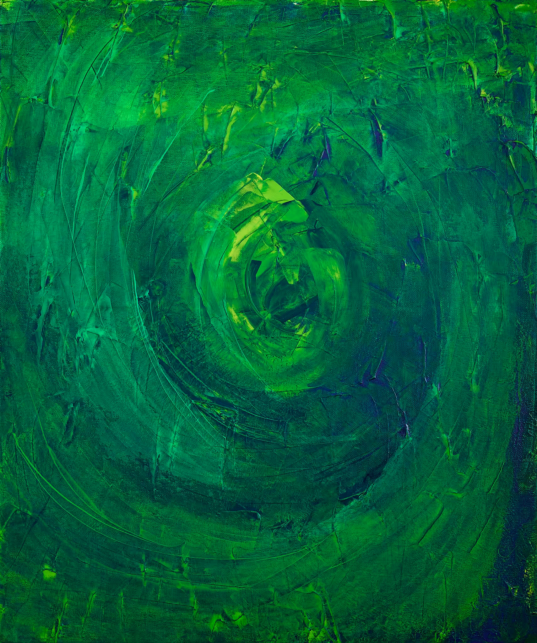 Acrylic Abstracts: Emerald Dream