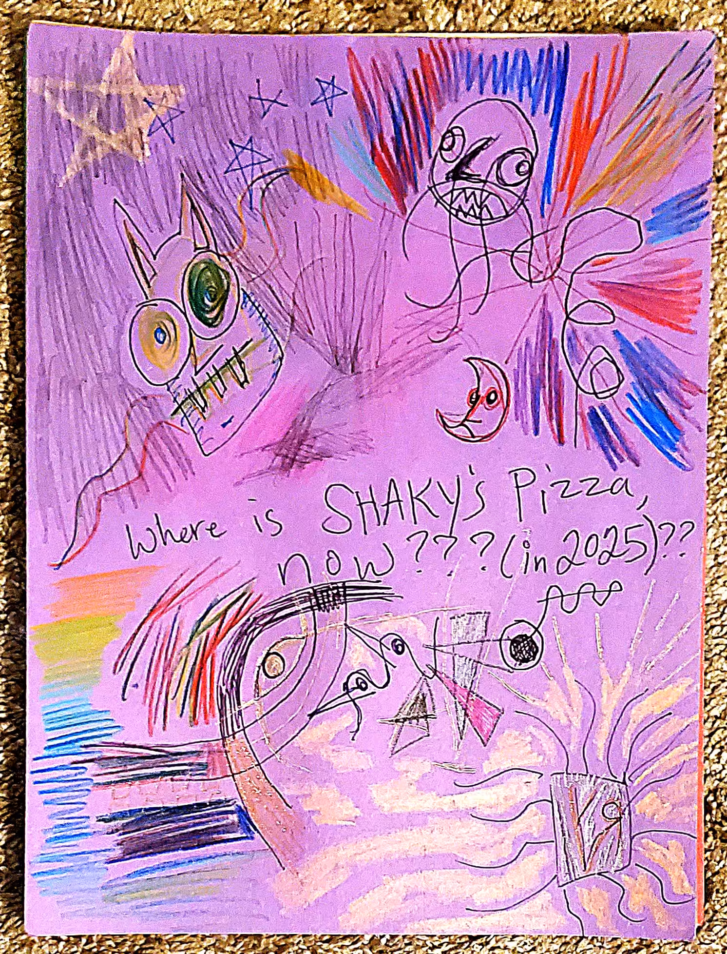 "Where is Shaky's Pizza? (a)" by Richard F. Yates (Holy Fool)
