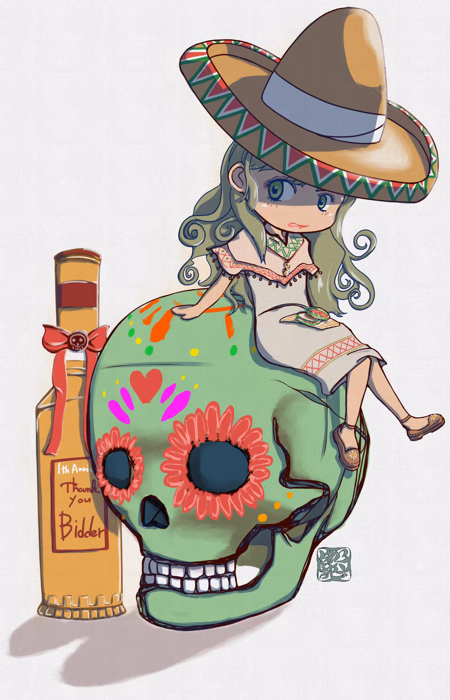 Día de Muertos" Day of the Dead- bid benefits