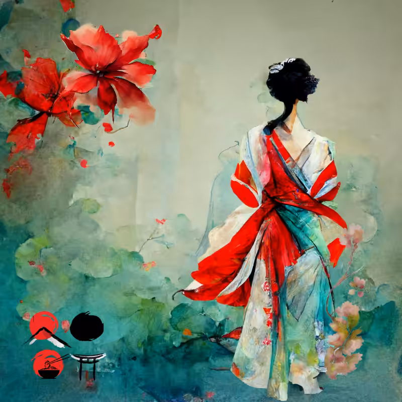 The dancing geisha