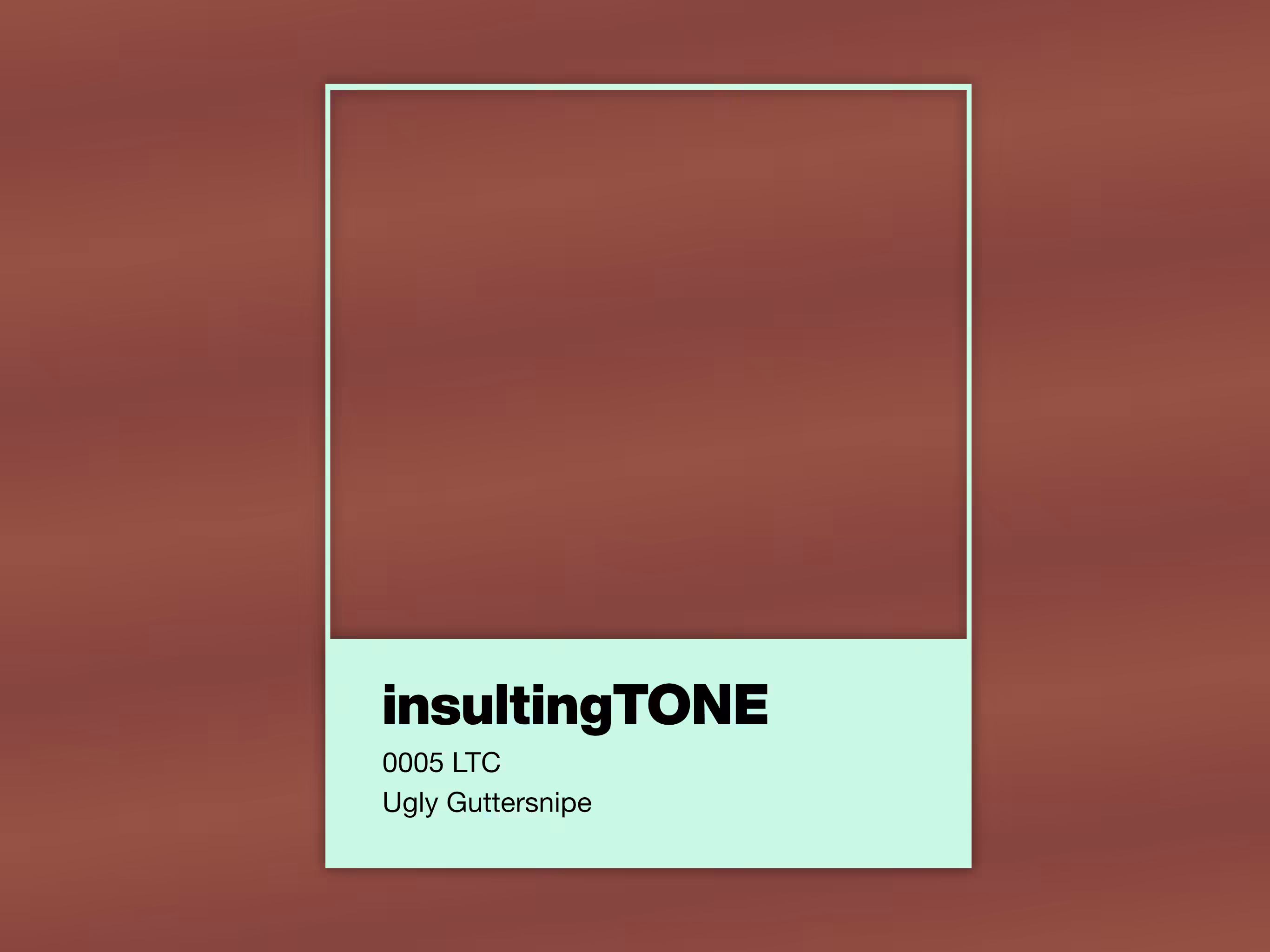 insultingTONE #5