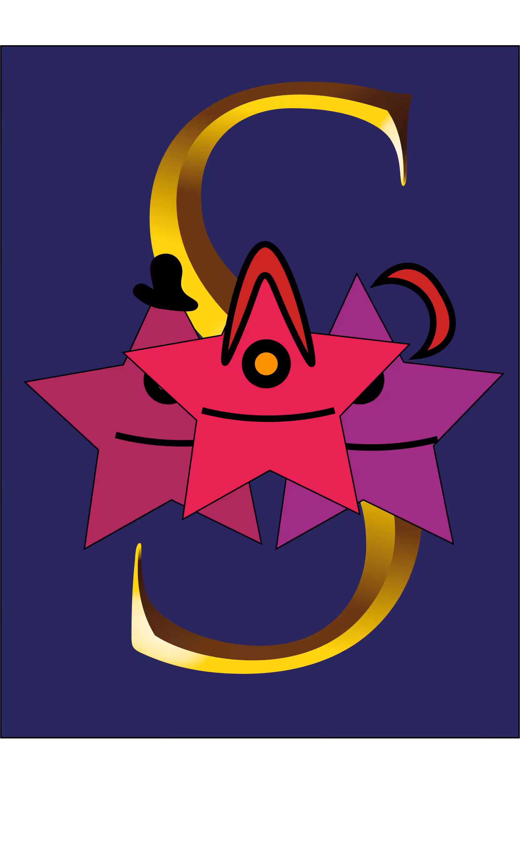Three stars Dark Mode