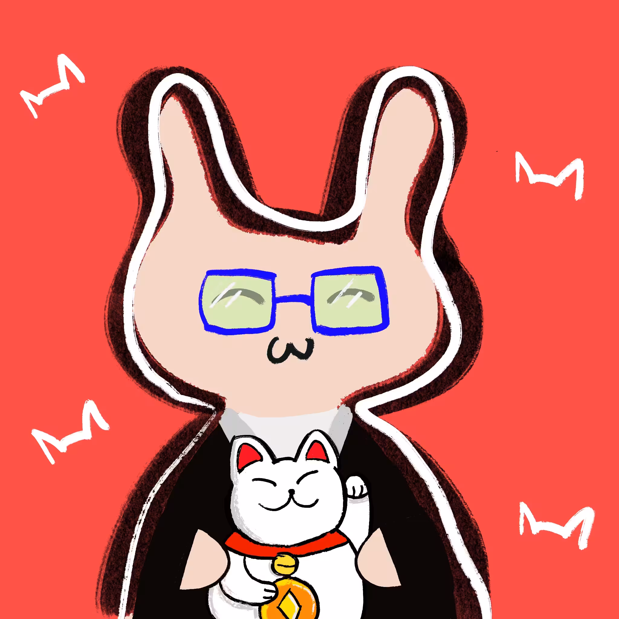 Rabbit Pop Town #0015 Lucky Cat