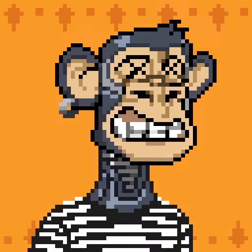 Crypto Doodle #012 [Pixel Ape Yacht Club No.0]