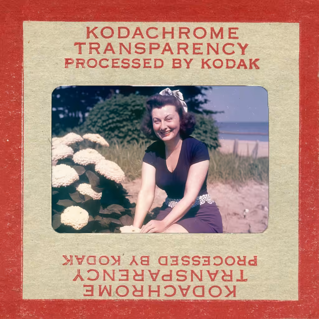 Botany: a photographic retrospective: Unknown (extinct), Color Reversal Film (kodachrome), 1955
