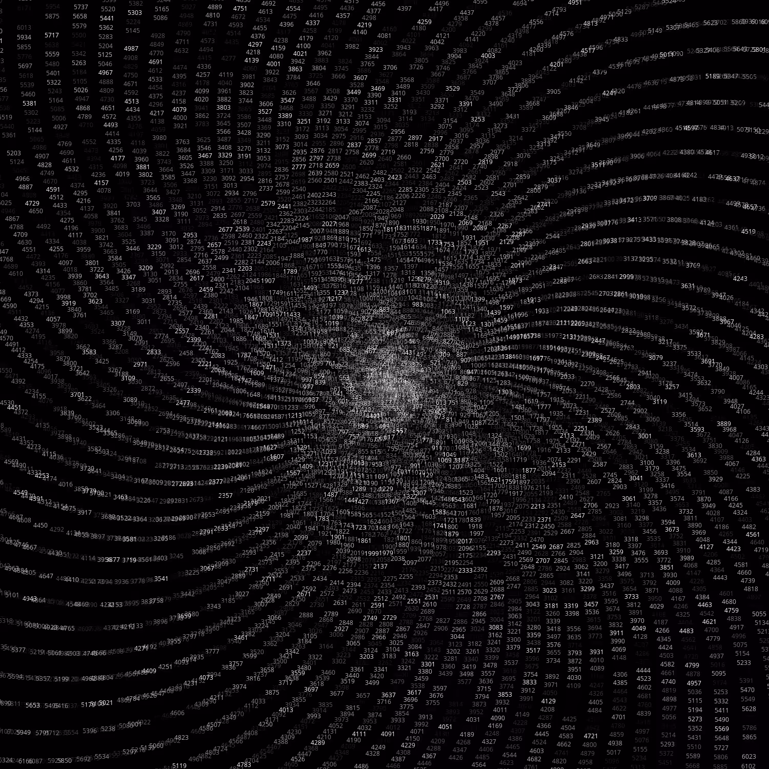 Polar Plot of Numbers #357