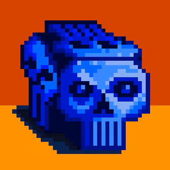 ✜ SKULLPIXEL 3D TURQUOISE BLOCK MINER ✜
