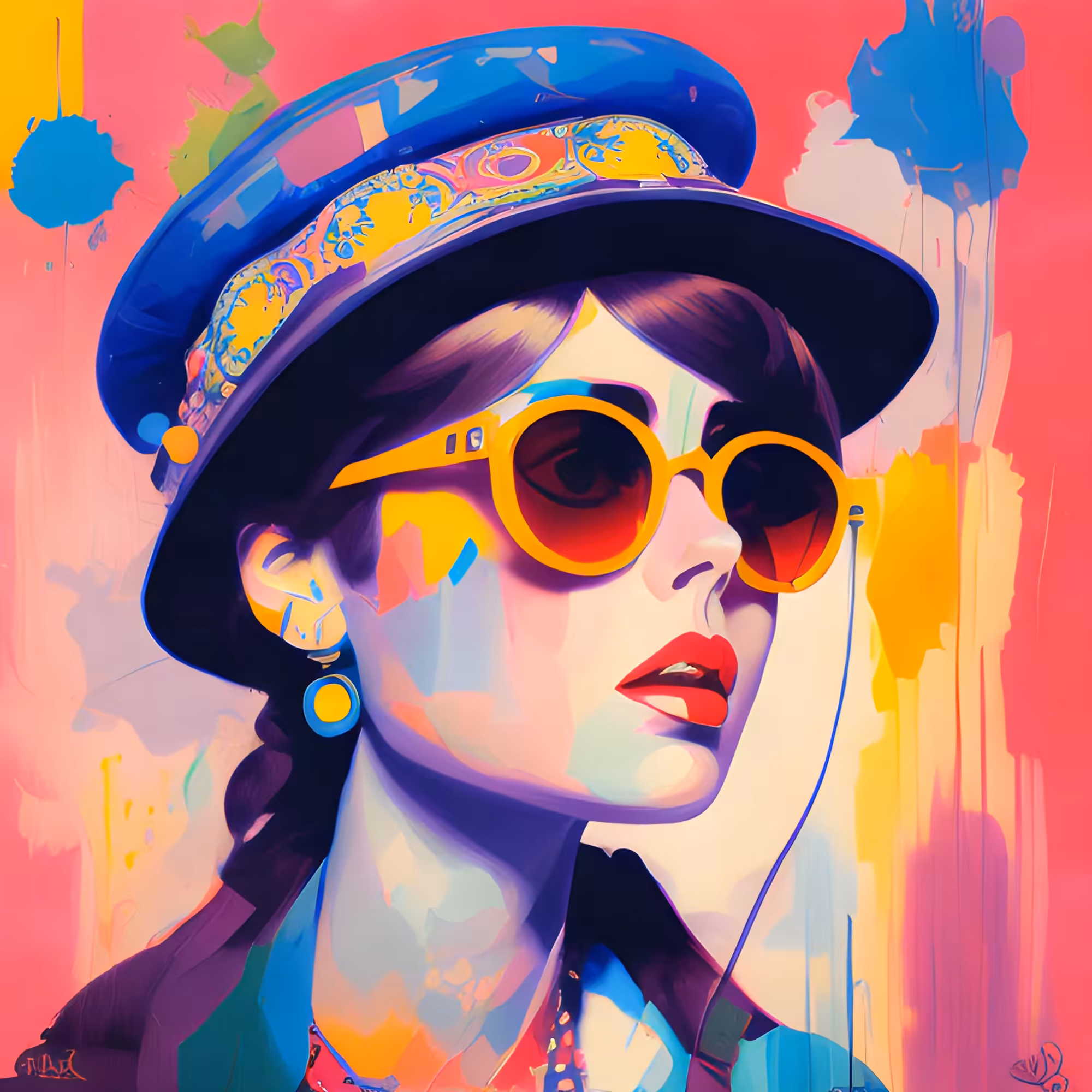 Lady in Hat 4