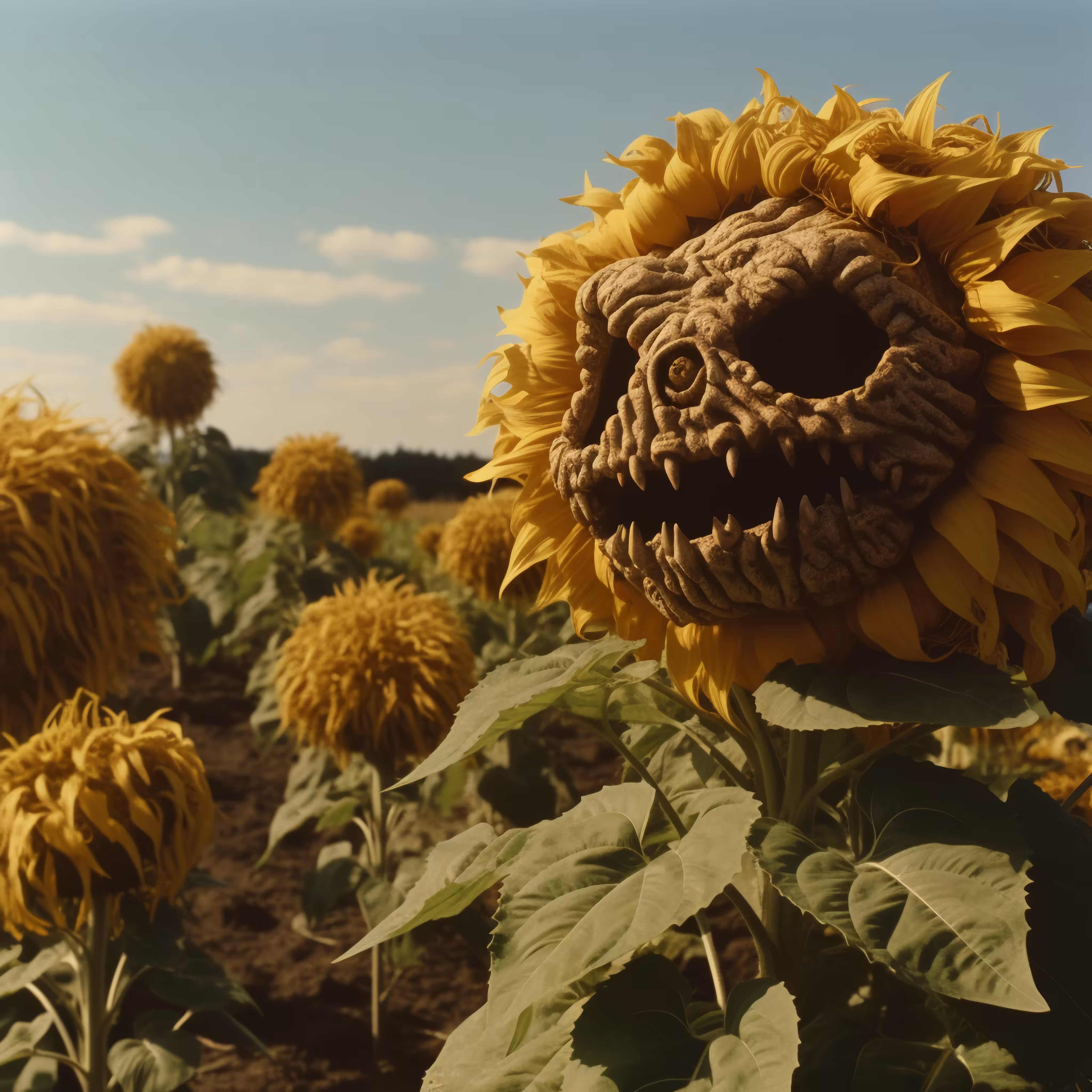 Blood sunflowers