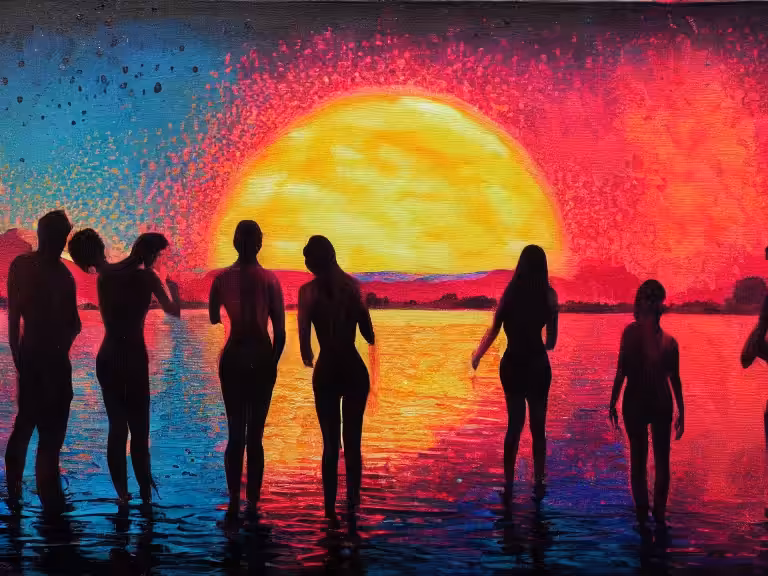 Melting, at Sunset