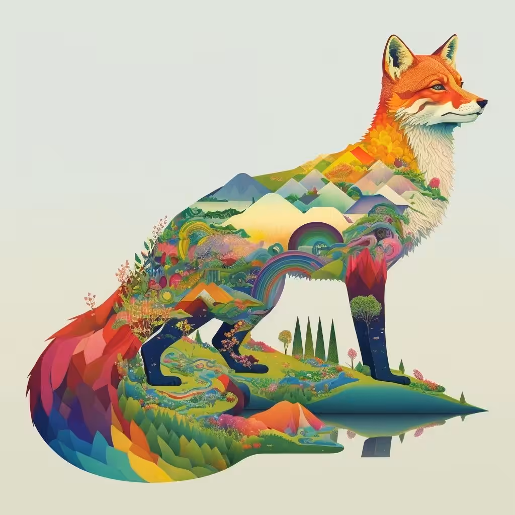 Fox on a field