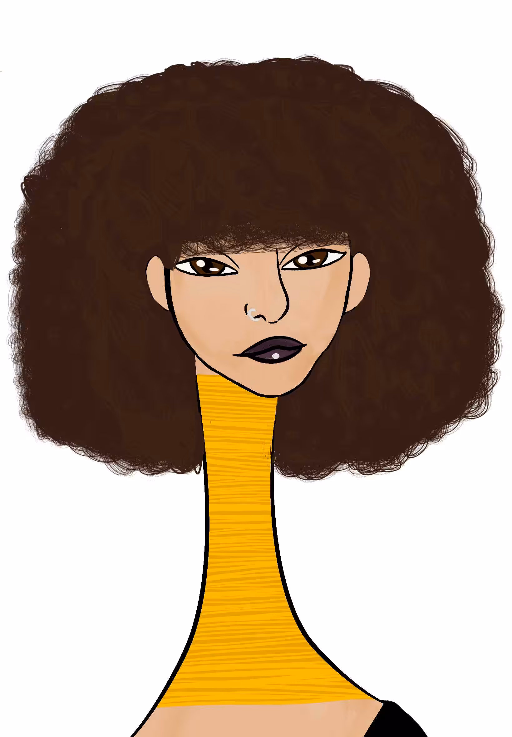 Long Neckie Lady #984
