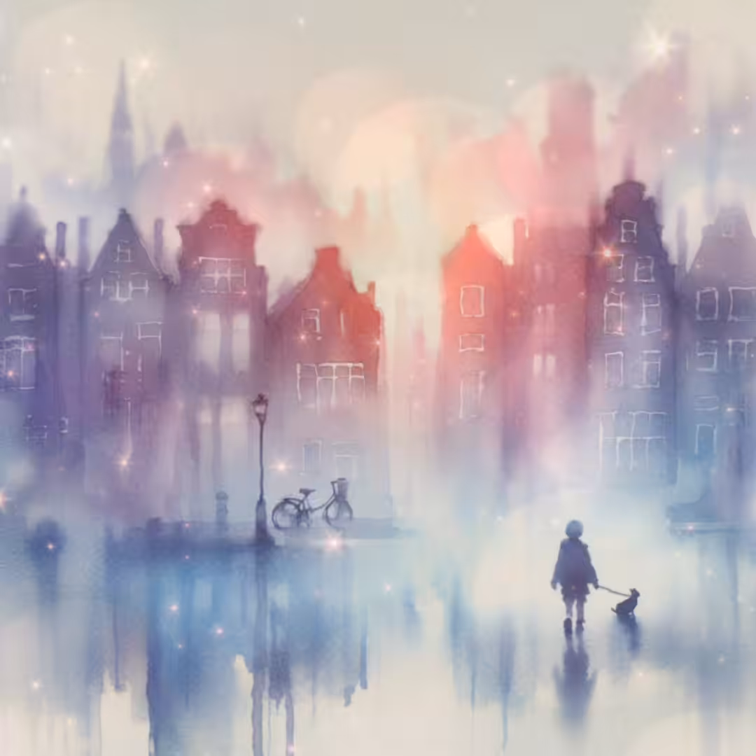 Silence of the snowflakes twilight