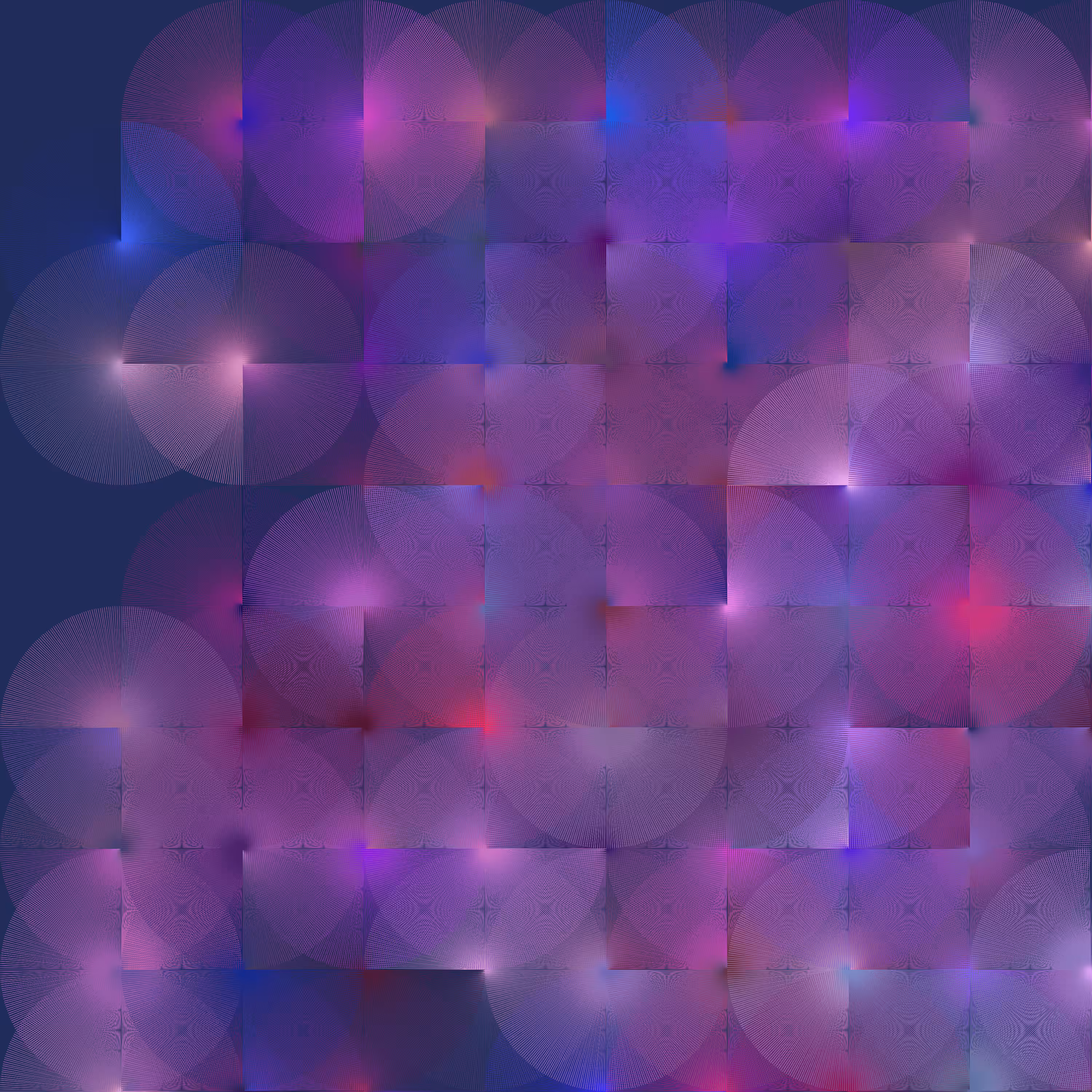 Blue Written Circles
