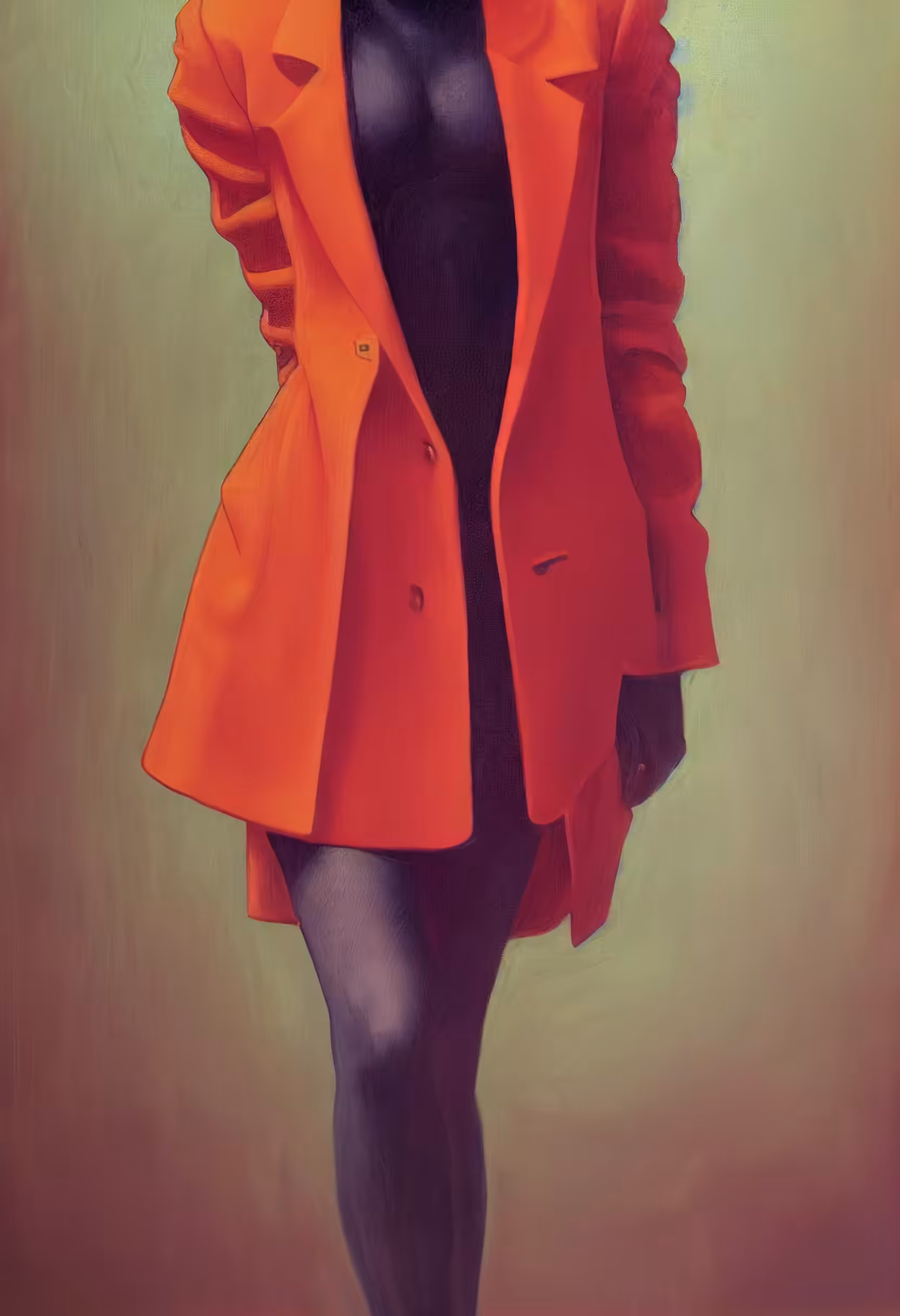 The stranger in red