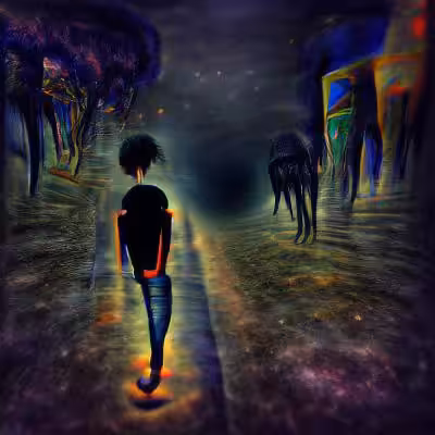 a dark and lonely path