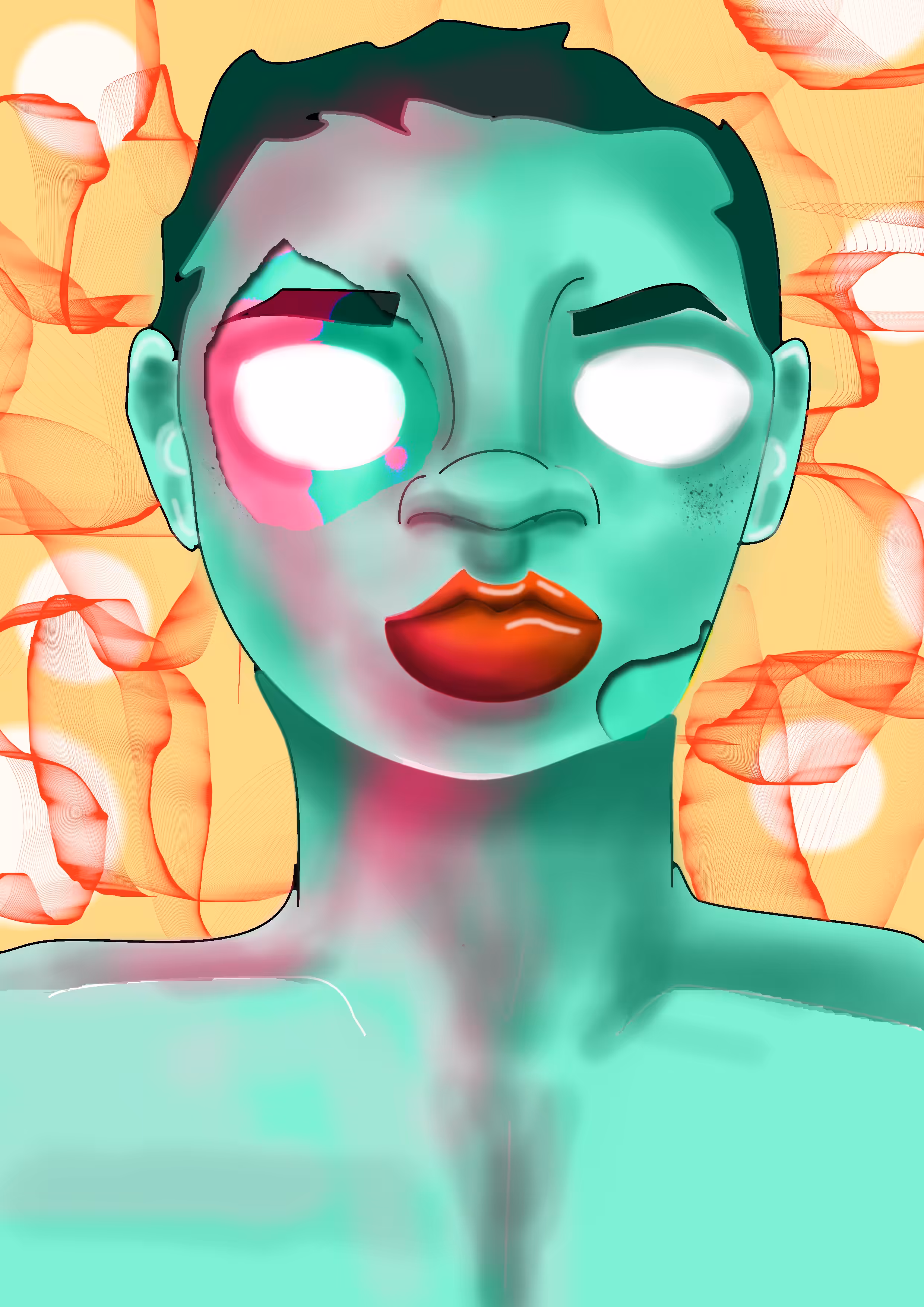 The Green & Pink Man